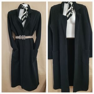 Black knit sweater Coat L